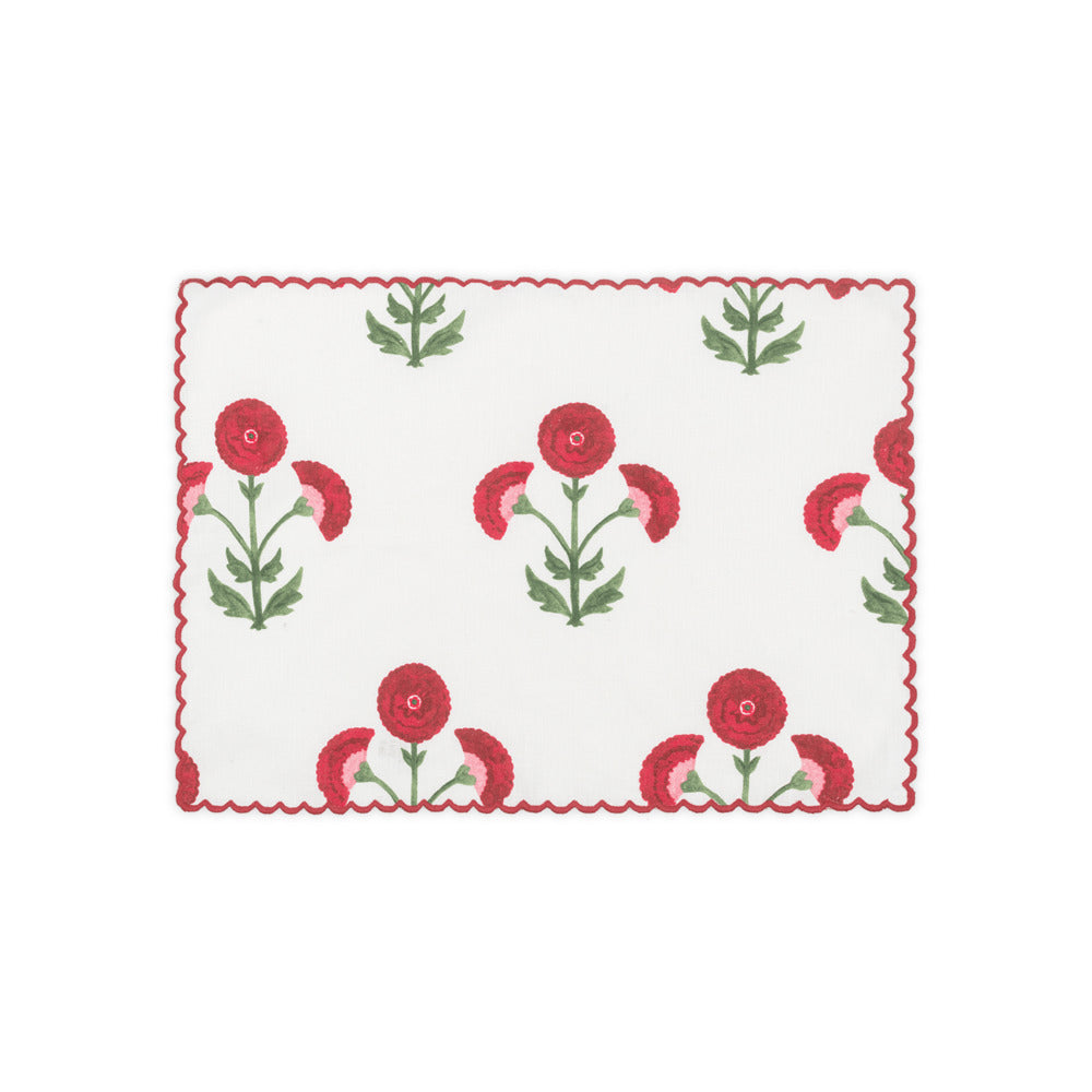 Gisele Placemat set of 4 Scarlet 
