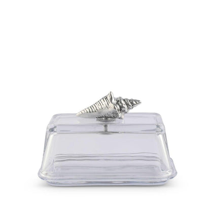 Glass Butter Dish- Shell by Arthur Court Designs 1