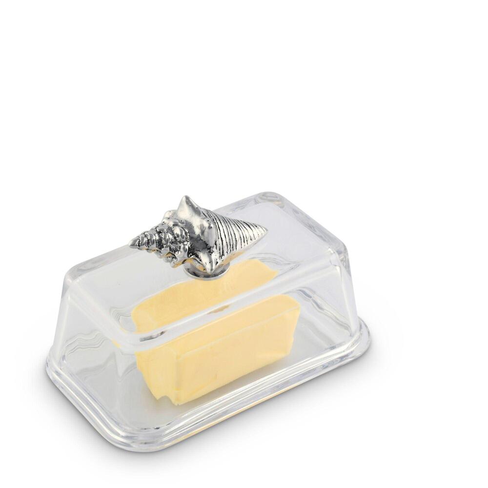 Glass Butter Dish- Shell by Arthur Court Designs 2