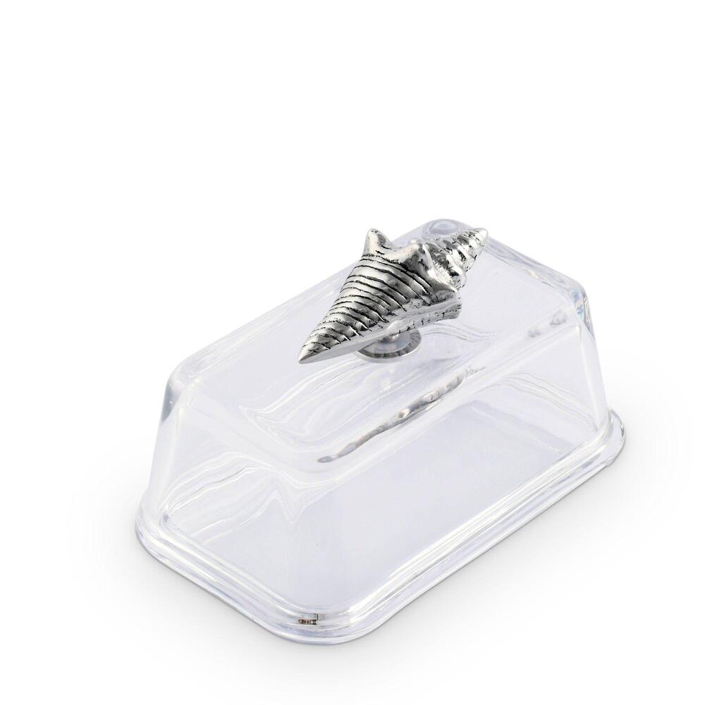 Glass Butter Dish- Shell by Arthur Court Designs 3