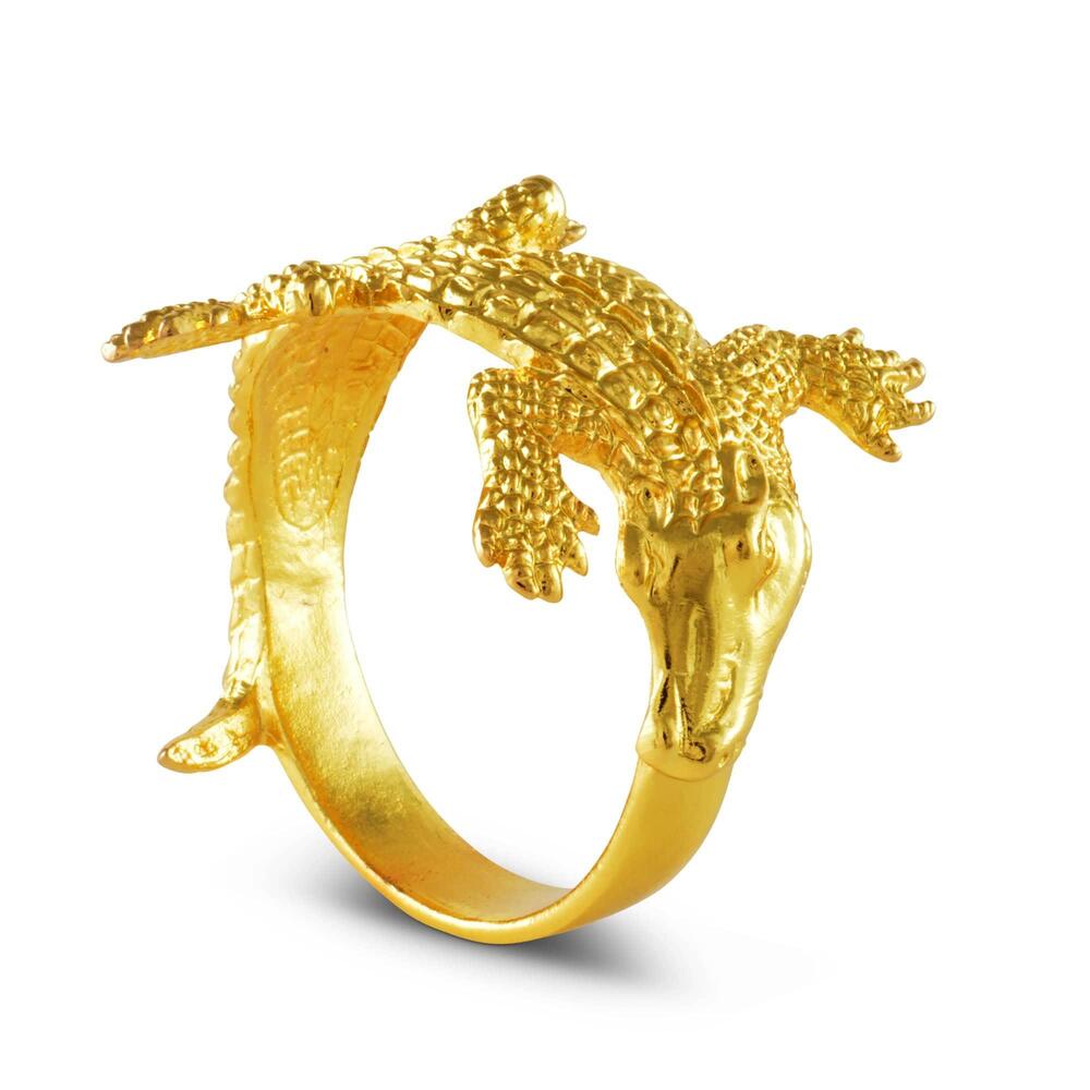 Gold Alligator Napkin Rings by Arthur Court Designs 1