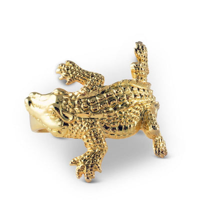 Gold Alligator Napkin Rings by Arthur Court Designs 2