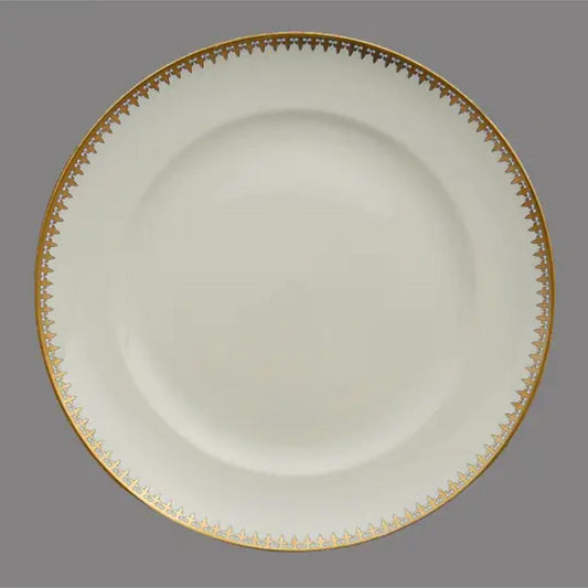 Gold Arrowhead Dinner Plate by Mottahedeh