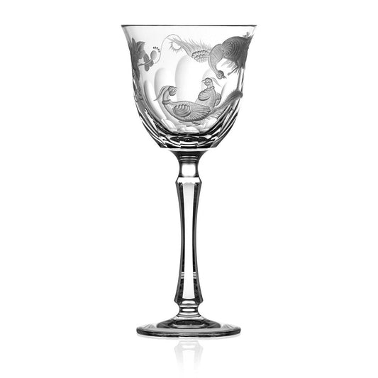 Gold Aves Clear Water Glass by Varga Crystal 