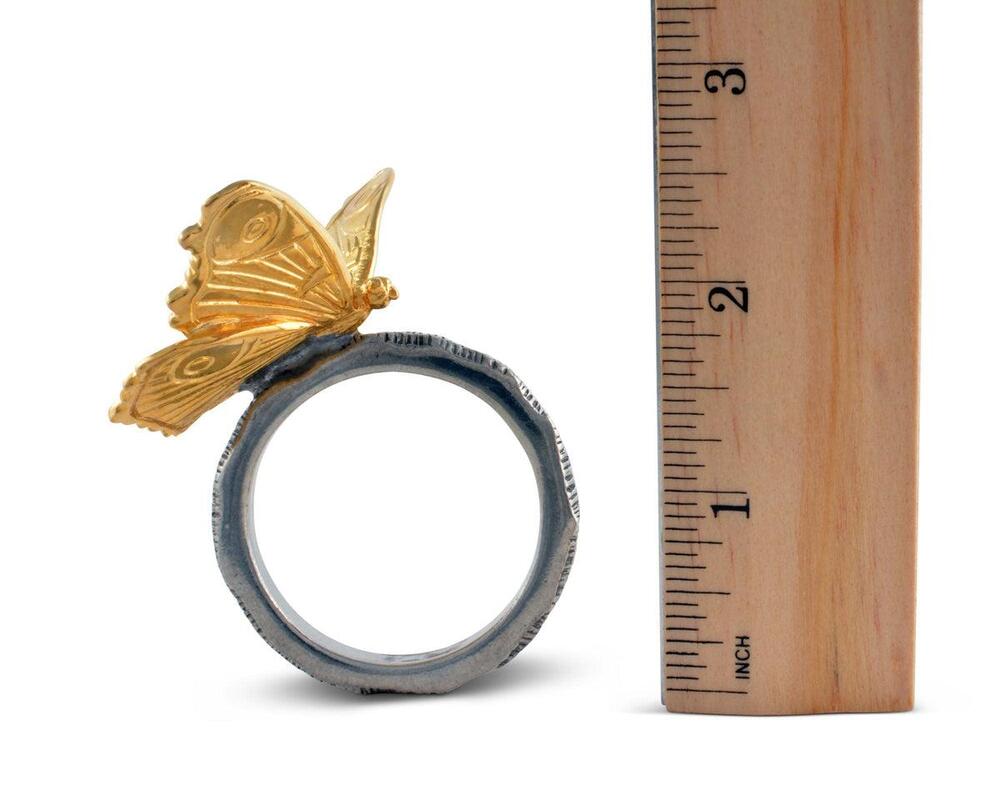 Gold Butterfly Napkin Ring by Vagabond House 4