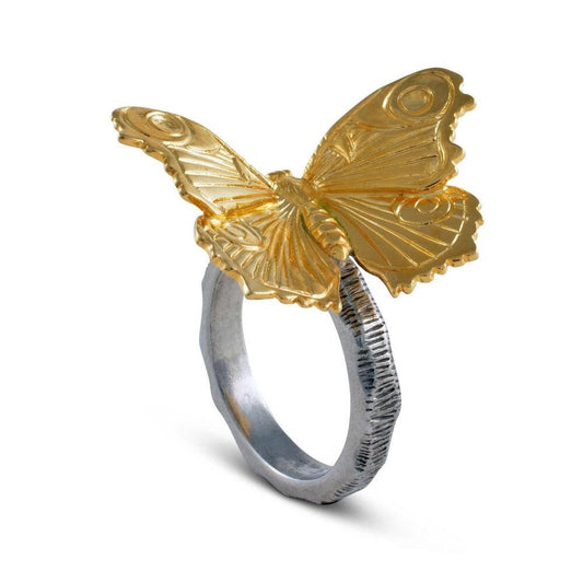 Gold Butterfly Napkin Ring by Vagabond House 