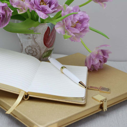 Gold & Gold A6 Notebook by Addison Ross Additional Image-2