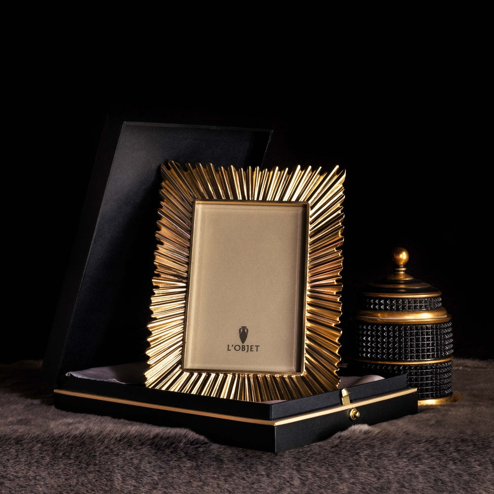 Gold Ray Frame 5x7 by L'Objet 4