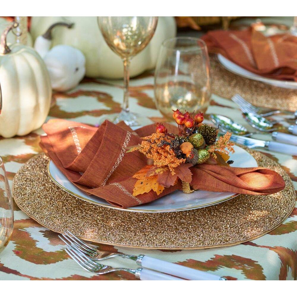 Gold Rush Placemat in Gold - Set of 4 by Kim Seybert 4