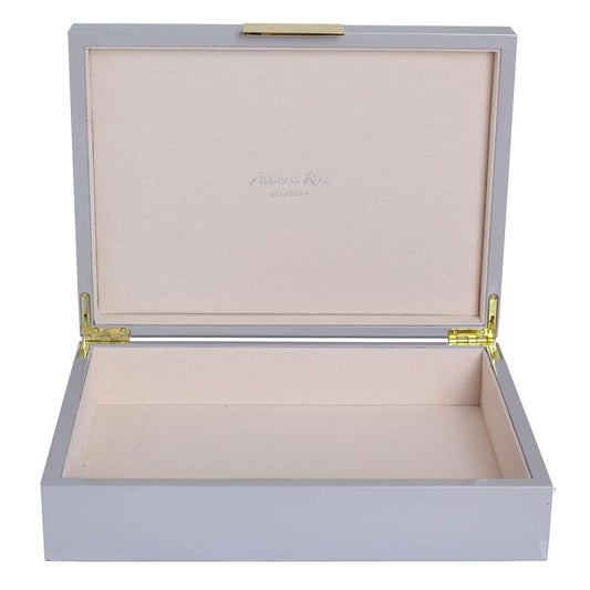 Gold Trim Chiffon Storage Box 8"x11" by Addison Ross