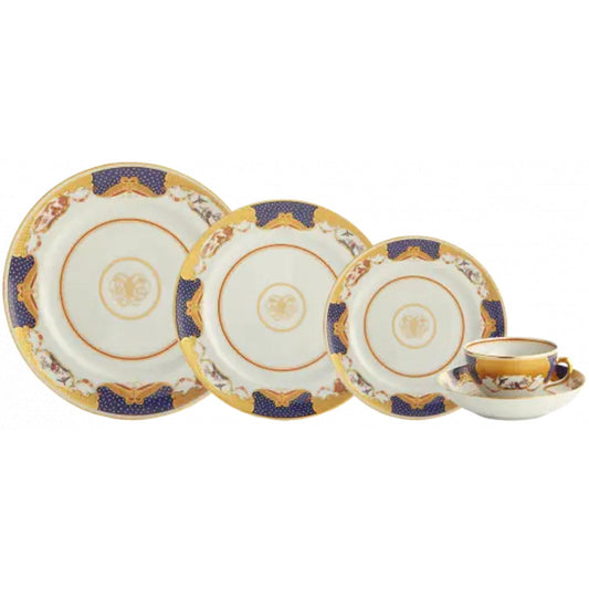 Golden Butterfly 5 Piece Place Setting by Mottahedeh