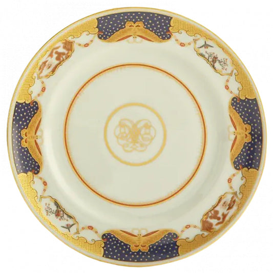 Golden Butterfly Dinner Plate by Mottahedeh