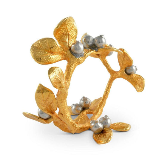 Golden Winter Berry Napkin Ring by Vagabond House 