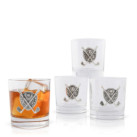 Golf Bar Glasses Set of 4 by Vagabond House 