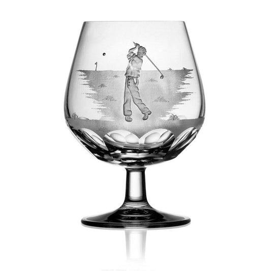 Golf Clear Grand Brandy Glass by Varga Crystal 