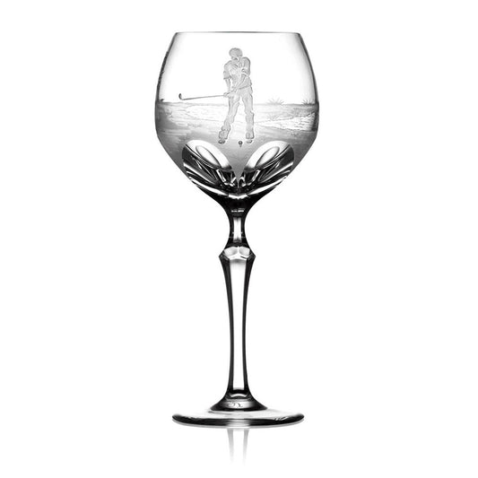 Golf Clear Water Glass by Varga Crystal 