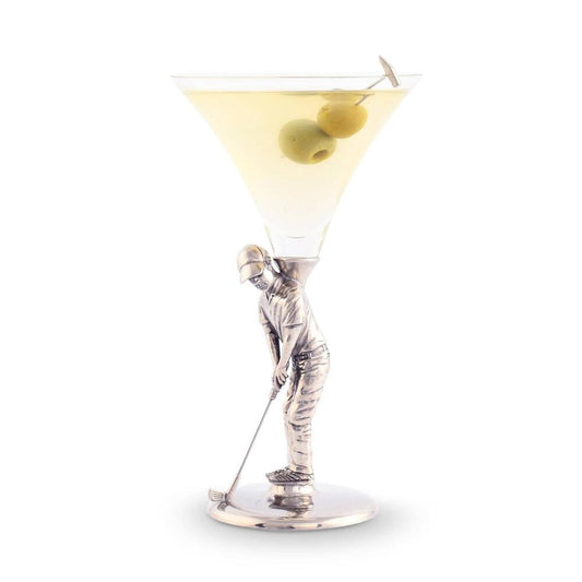 Golfer Cocktail Glass by Vagabond House 