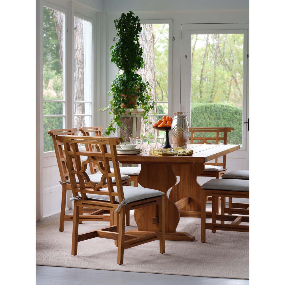 Graham Outdoor Teak Dining Table by Bunny Williams Home 6