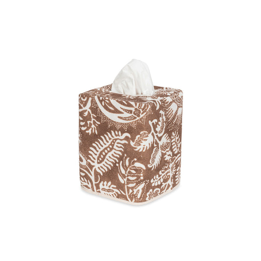 Granada Linen Tissue Box Cover Chestnut 