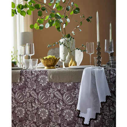Granada Tablecloth Chestnut 11
