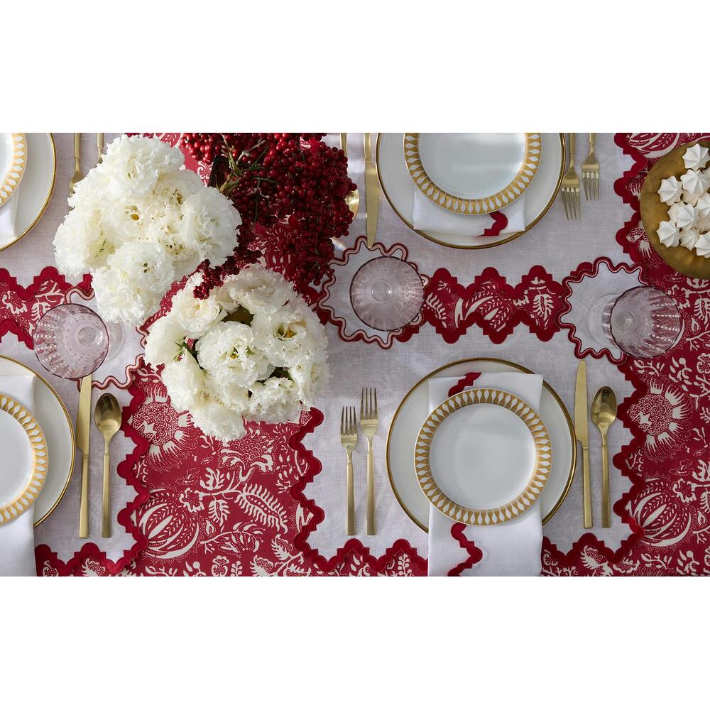 Granada Tablecloth Chestnut 3