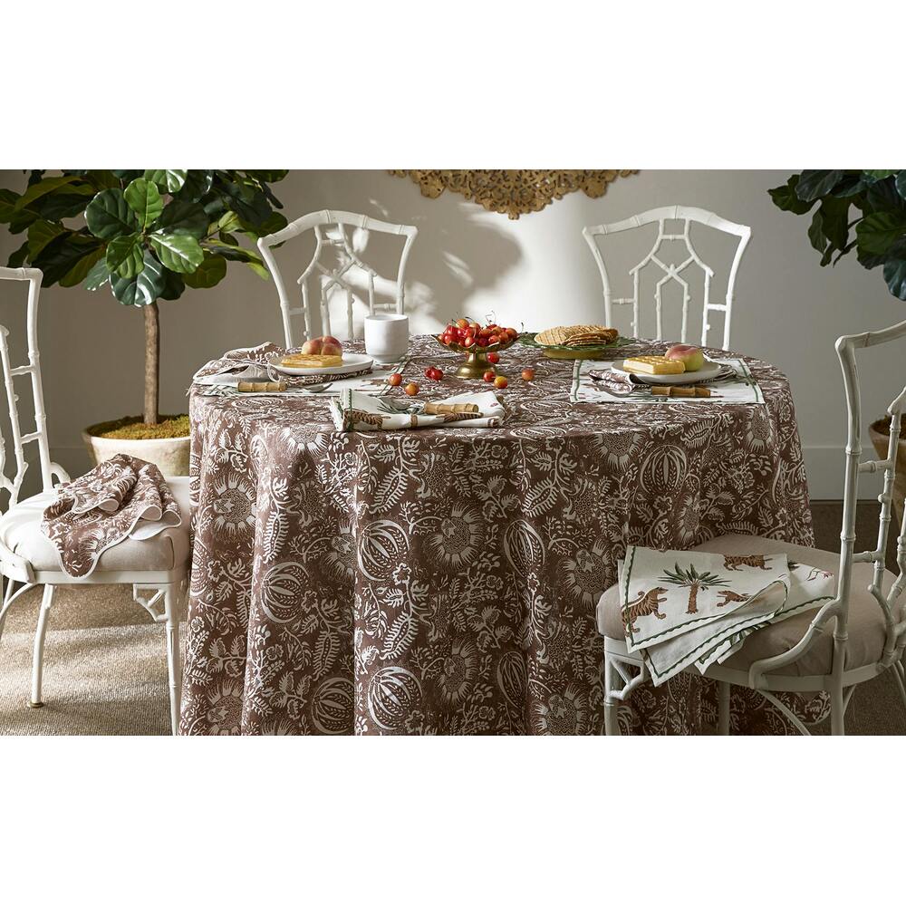 Granada Tablecloth Chestnut 4