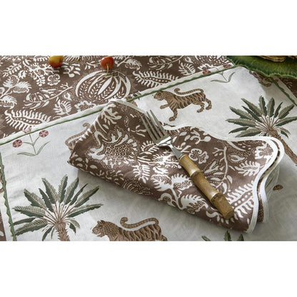 Granada Tablecloth Chestnut 5