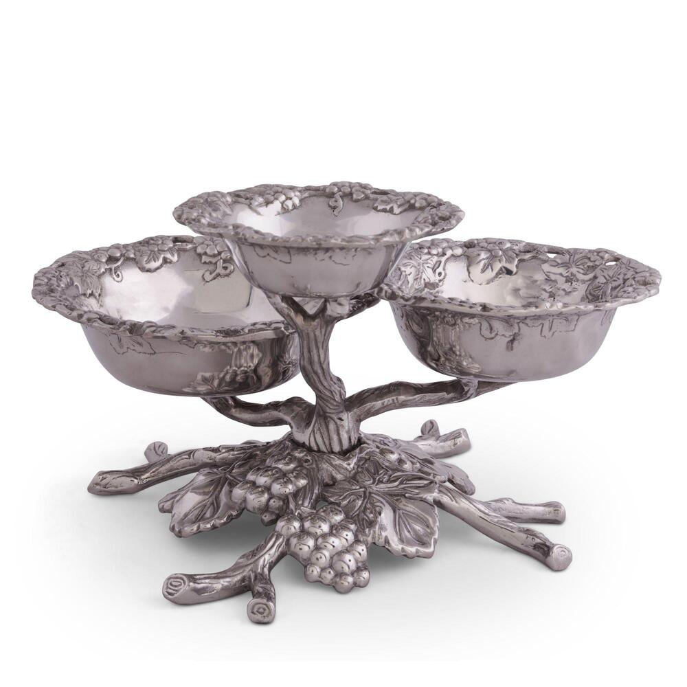 Grape 3-Tiered Bowl by Arthur Court Designs