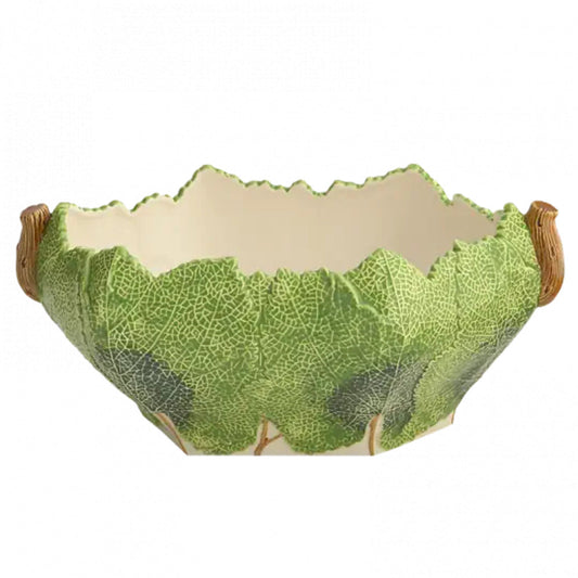 Grape Leaf Bowl by Mottahedeh