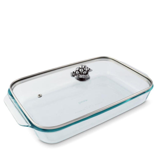 Grape Lid with Pyrex 3 Quart Baking Dish by Arthur Court Designs