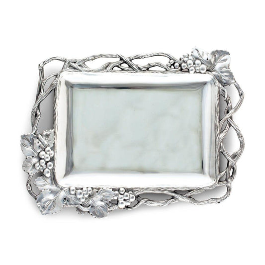 Grape Open Vine Rectangle Tray by Arthur Court Designs