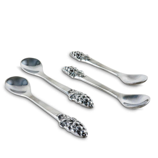 Grape Set of 4 Spoons by Arthur Court Designs