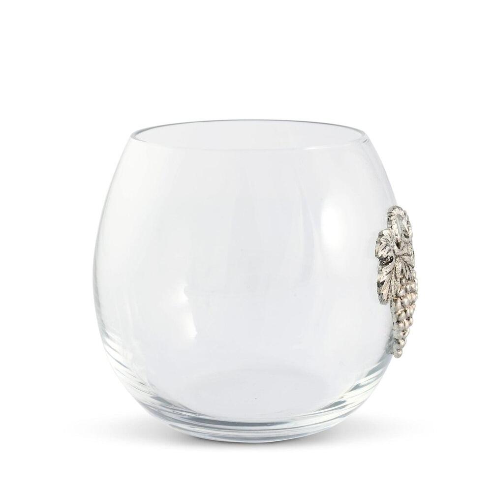 Grape Stemless Wine Glass by Vagabond House 2