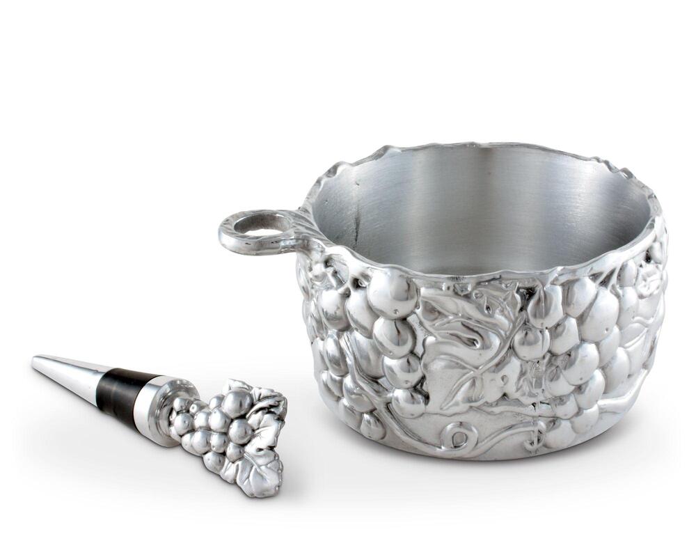 Arthur Court Designs Grape Wine Caddy and Stopper - Thumbnail 3