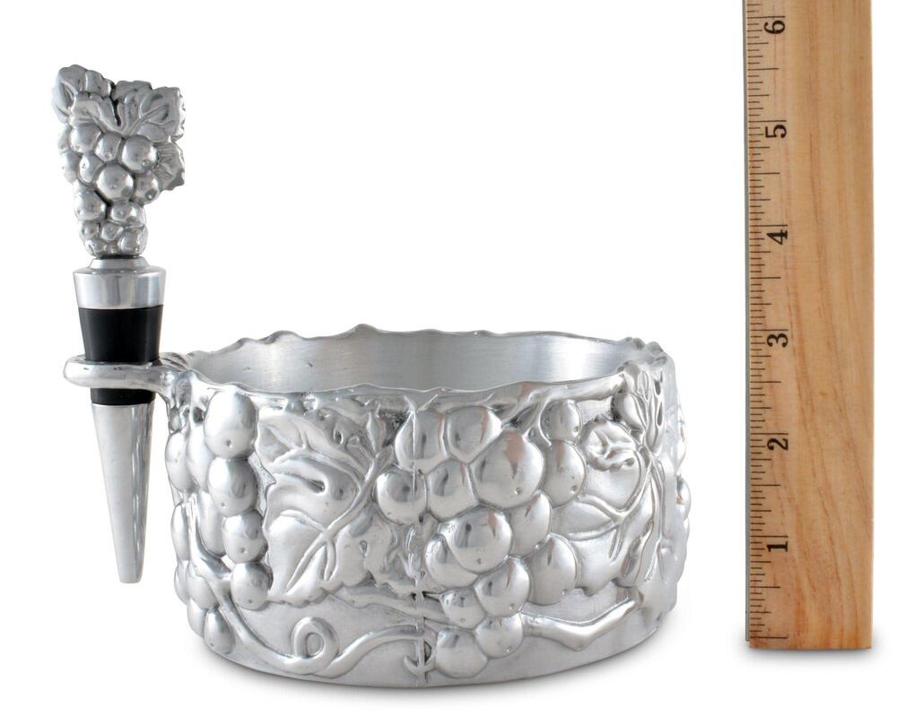 Arthur Court Designs Grape Wine Caddy and Stopper - Thumbnail 2