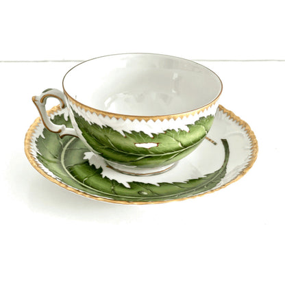 Green Leaf Cup & Saucer by Anna Weatherley -2