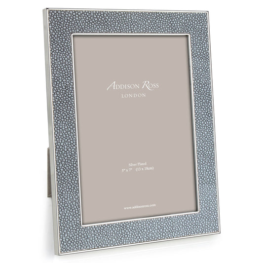 Grey Shagreen & Silver Picture Frame 24mm by Addison Ross