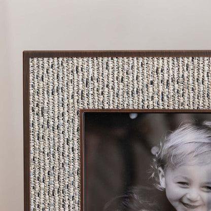 Grey Tweed Rattan Frame by Addison Ross Additional Image-3
