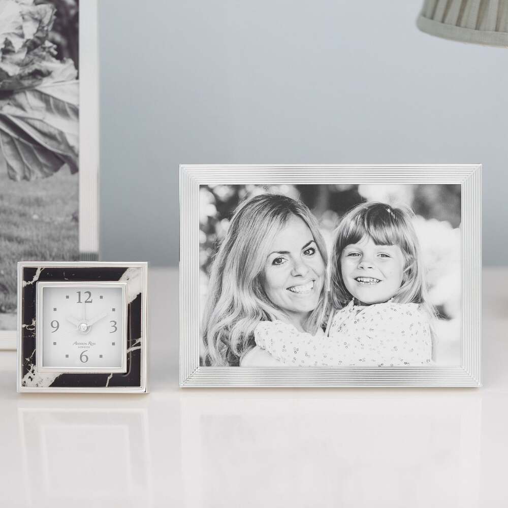 Grooved Silver Plated Photo Frame by Addison Ross Additional Image-4