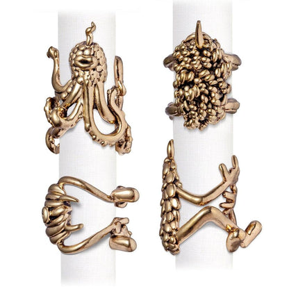 Haas Monster Ball Napkin Rings Set of 4 by L'Objet 