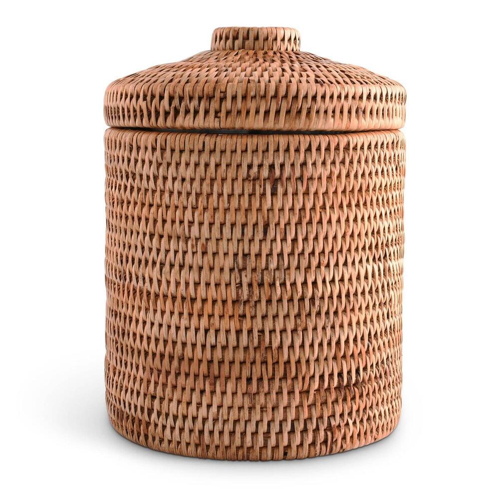 Hand Woven Wicker Rattan Ice Bucket by Vagabond House 1