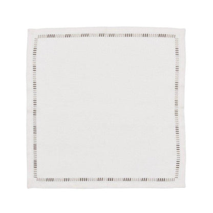 Harmonie Napkin White & Silver by Kim Seybert 7