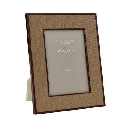 Hazelnut Weave Photo Frame 5"x7" by Addison Ross