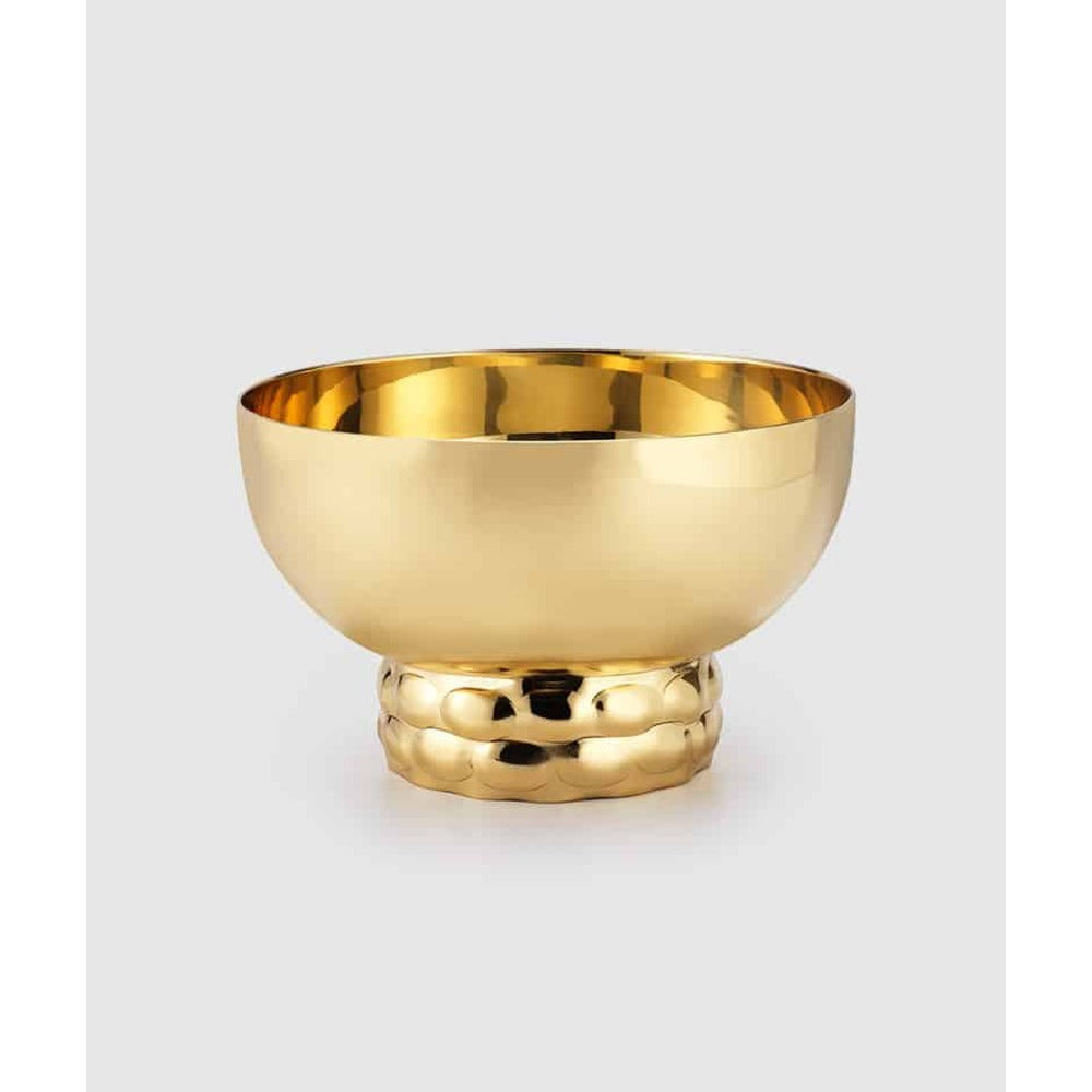 Helios Brass Bowl with Footrim 6"x 3 3/4" by Mary Jurek Design 