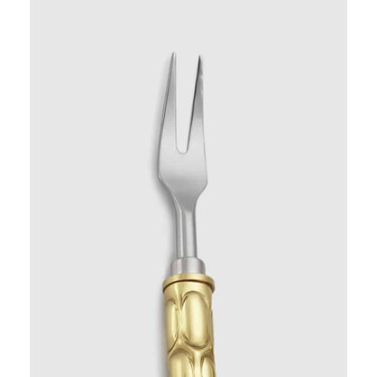 Helios Brass Cocktail Fork 4 pc 6 1/4" by Mary Jurek Design Additional Image -1