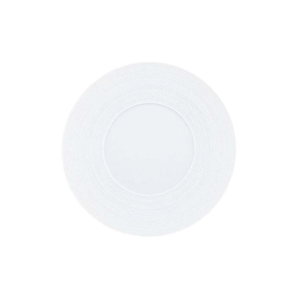 Hemisphere White Salad/Dessert Plate by J.L. Coquet Additional Image -