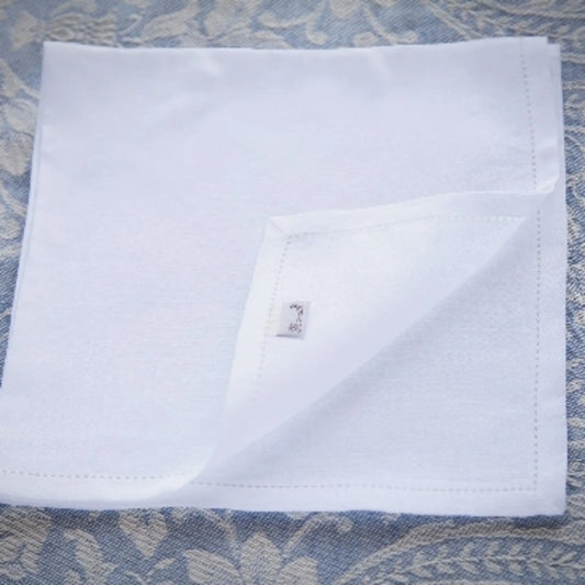 Hemstitch Napkin (White) by Busatti