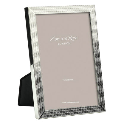 Herringbone Silver Plated Photo Frame by Addison Ross
