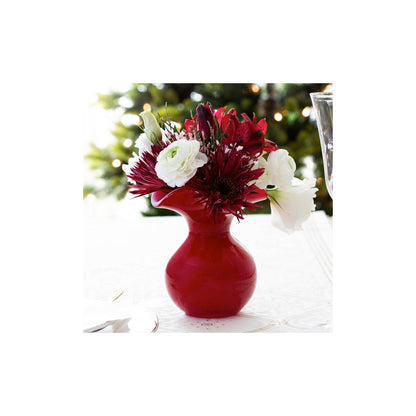 Hibiscus Bud Vase Red by Vietri 2