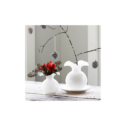 Hibiscus Bud Vase White by Vietri 6
